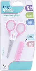 Lolly 7300-01-RS Tesoura infantil com capa special, Rosa