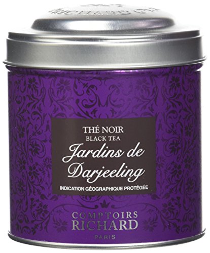 Comptoirs Richard Thé Noir Jardins de Darjeeling Boîte Métal Vrac 100 g Cover