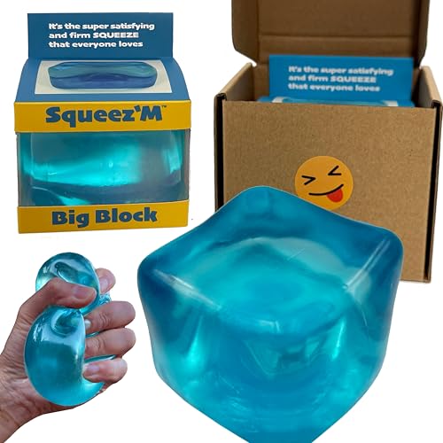 Premium Big Block Squeez'M Cube – 35% Larger Than The Standard Squishy Cube, Toy for Kids & Adults - Sensory Fidget for Stress Relief, Focus & Play – Colorful, Durable, Gift-Ready – ASTM Certified 3+ image 8
