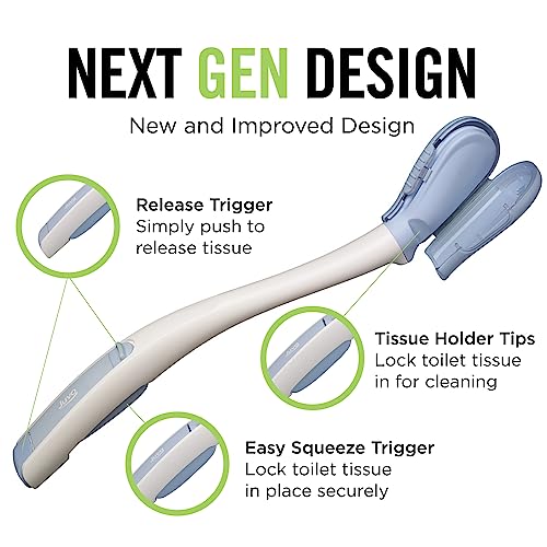 Juvo Toilet Aid - 18” Long Reach Personal Wiping Aid with Hygienic Cover - Easy Use Comfort Self Wiper for Toileting (SATA01) 2 Juvo Toilet Aid - 18” Long Reach Personal Wiping Aid with Hygienic Cover - Easy Use Comfort Self Wiper for Toileting (SATA01) - Image 3