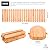 La Vane 12 Feet Wooden Garden Pathway, 22 inch Extra Wide Outdoor Roll Out Wood Straight Walkway, Decorative Patio Boardwalk Path, Weather-Resistant Roll Up Beach Road Floor, Wedding Party Pathways