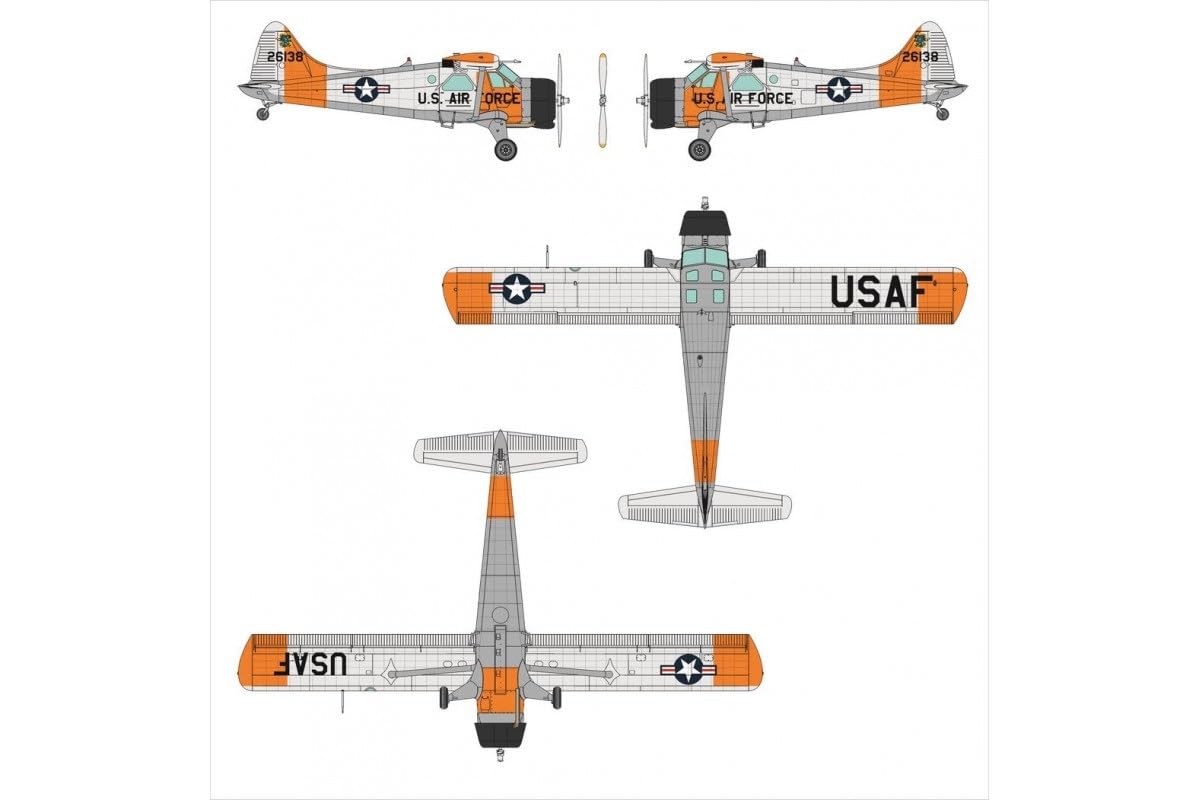 Leishouer __PLACEHOLDER_BRAND_10__ (Dora Wings) rysunek DWS48059 1/48 L-20A/U-6A plastikowy model bobra (samolot)