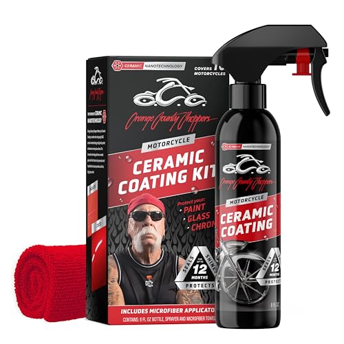 OCC® Motorcycle Ceramic Coating Paint Sealant - Seals, Shines & Protects Paint, Chrome & Glass For Up To 12 Months