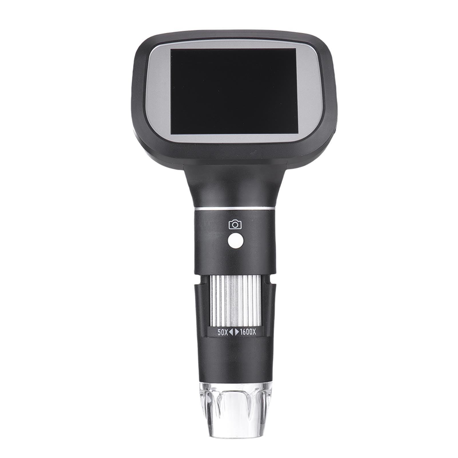 Generic Microscopio Digital de Mano, Aumento 50X-1600X, 8 Luces LED Ajustables, Microscopio Portátil, Digital para Niños con Pantalla a Color de 2,4 Pulgadas para Ciencias de la Educación