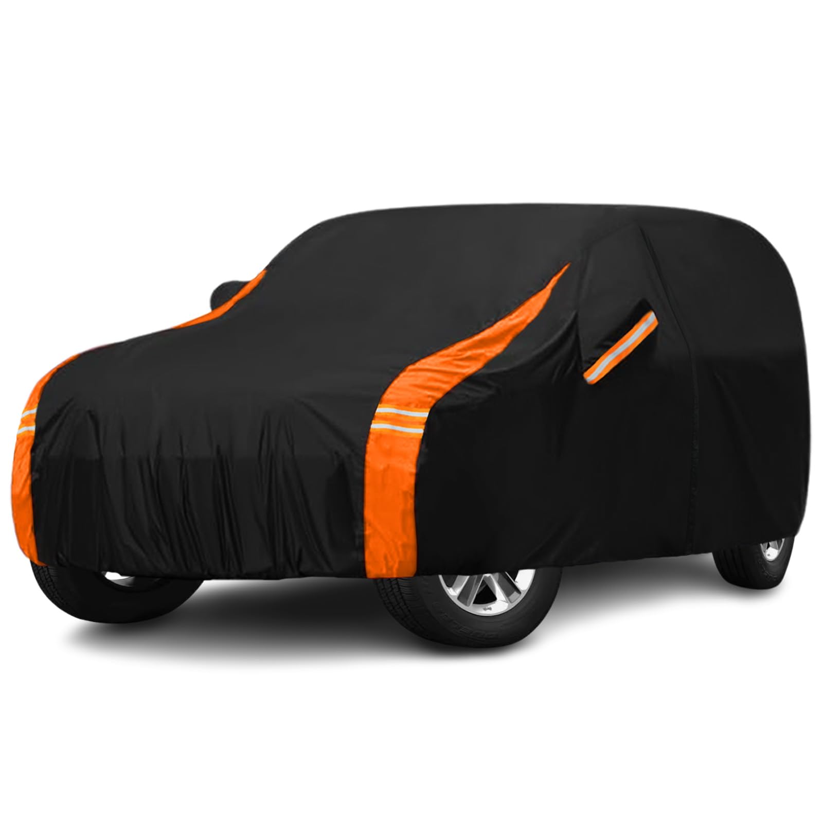 Photo 1 of YoYolaur 10-Layer Compatible with Jeep Cover Waterproof 4 Door All Weather for Automobiles, Soft Cotton Lining Outdoor Full Covers with Door Zipper, Universal Fit for Wrangler CJ YJ TJ JK JL