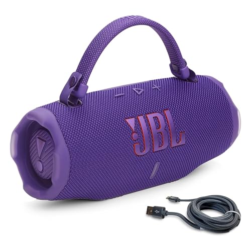 JBL Charge 6 violet profitez de basses puissantes et recharge rapide USB-C