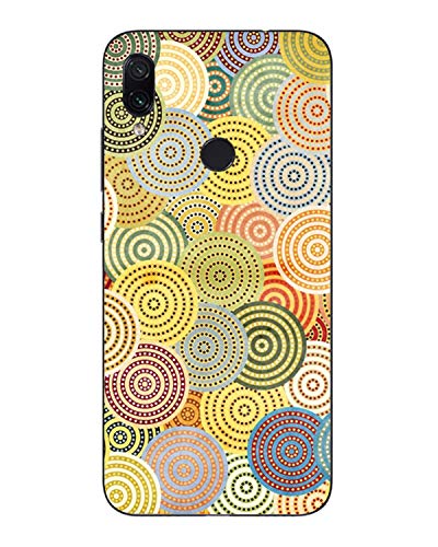Novago Compatible avec Xiaomi Redmi Note 7 Coque Souple et Résistante Anti Choc avec Impression de qualité (1 Coque, Ronds)