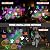 Treela Halloween Projector Lights Outdoor 12 Slides Ghost Pumpkin Lights Outside Decorations LED Landscape Lights for Holiday Garden Decorations(Style A)