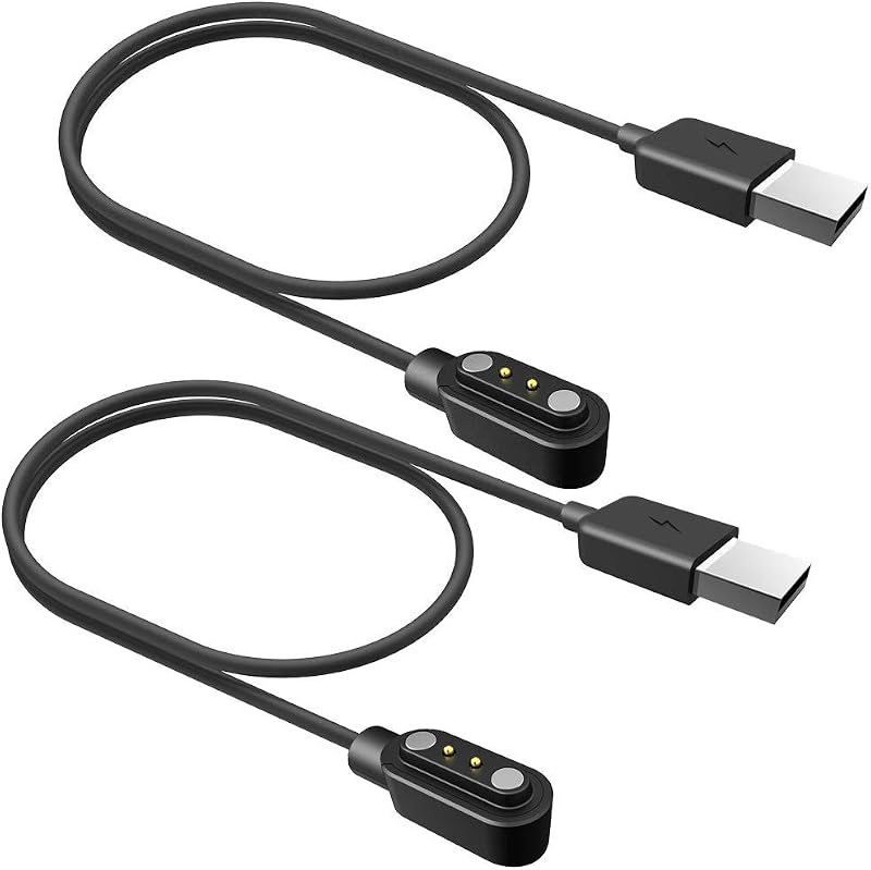 VeryFit Cargador de reloj inteligente magnético de 2 pines, cable de carga USB de repuesto compatible con AEAC AR-01 Pro, IDW28 (paquete de 2)