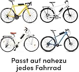 BeeMyBox Beesafe Fahrradbox abschließbar | Integriertes Zahlenschloss, Gepolsterter Innenraum | Sekundenschnelle Montage [26cm, grau]