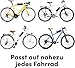 BeeMyBox Beesafe Fahrradbox abschließbar | Integriertes Zahlenschloss, Gepolsterter Innenraum | Sekundenschnelle Montage [26cm, grau]