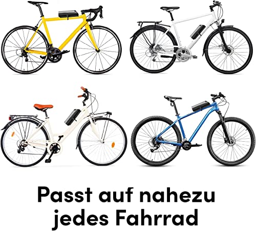 BeeMyBox Beesafe Fahrradbox abschließbar | Integriertes Zahlenschloss, Gepolsterter Innenraum | Sekundenschnelle Montage [26cm, grau]