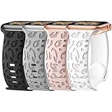 【Comfortbal zu tragen】Unser wasserdichtes sport apple watch se armband ist aus hochwertigem weichem Silikon material.Die iwatch Armband sind hautfreundlich, atmungsaktiv, leicht und langlebig, ohne Gefühl von zu eng.Sie können es 24 Stunden am Tag tragen und es wird Ihre Haut nicht reizen.Funktioniert für das tägliche Tragen & Training