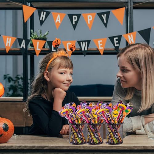 Lápices Halloween de madera x24 piezas con borradores miniatura 7