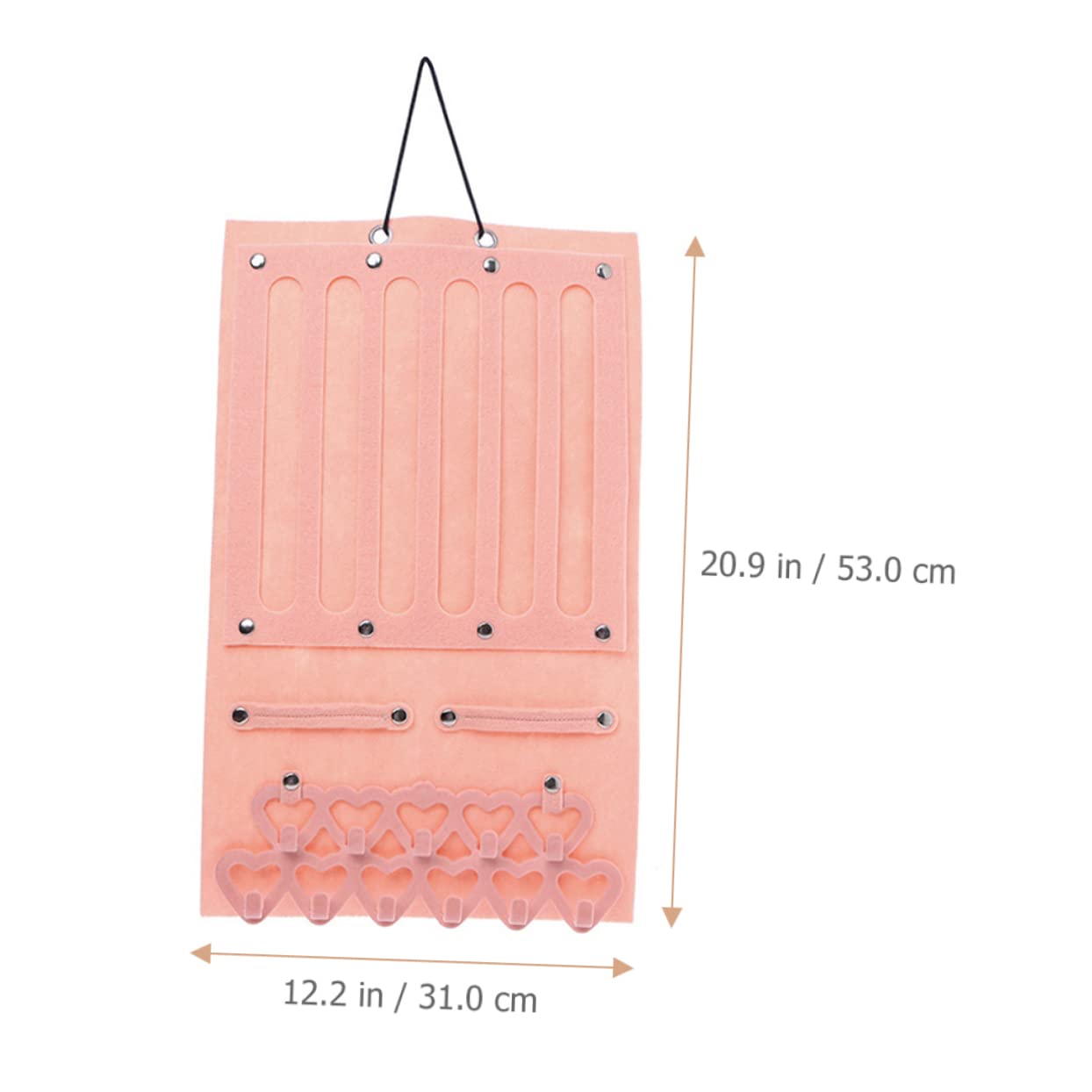 Sosoport Hanging Headdress Organizer for Hair Clips Bows Space Saving Hair Bow Holder Storage for Decor Premium Felt Material Easy Access Display