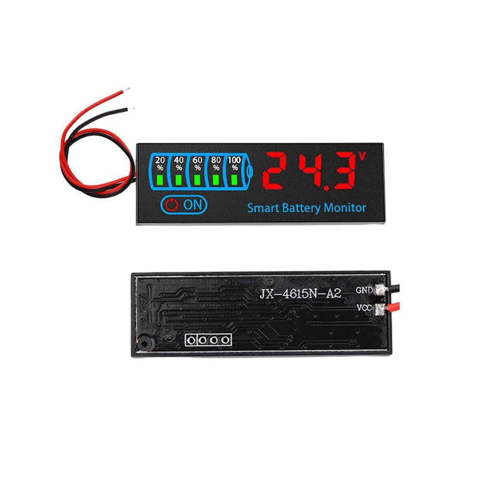 18650 Li-Ion Lipo Lithium Test 7-55V Acide Batterie Indicateur de Niveau Testeur LEDAffichage Compteur Module Capacité Tension Compteur,C