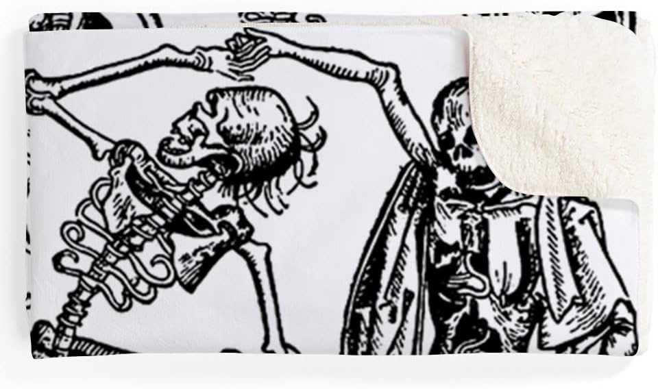 CafePress Danse Macabre Sherpa Fleece Throw Blanket 60" L x 50" W