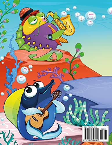 Livro para Colorir de Animais Musicais: 1
