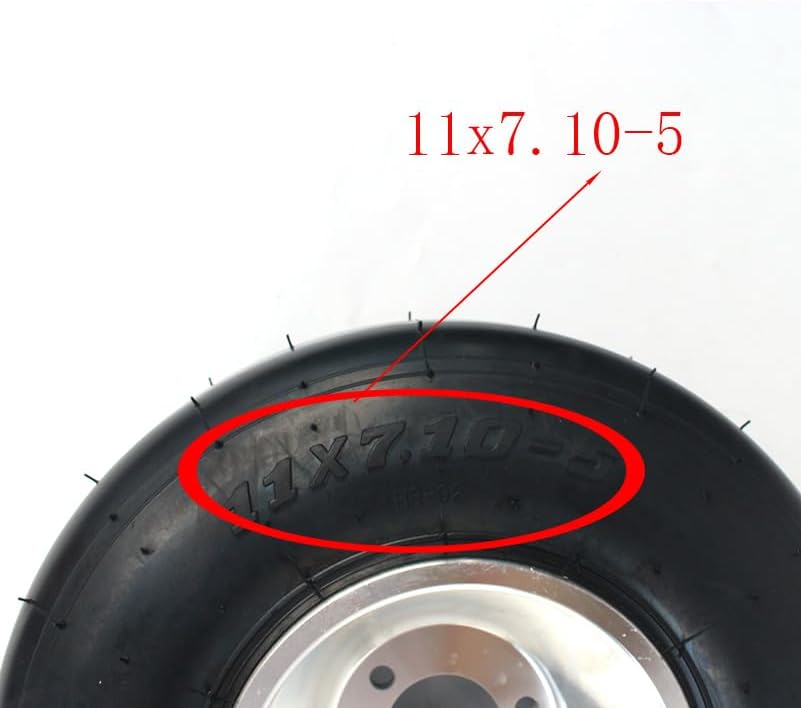 new 10x4.50-5 front or 11x7.10-5 rear wheel for Four Wheel GO KART KARTING ATV UTV Buggy Quad Vacuum tyre tire with rim(11X7.10-5 wheel)
