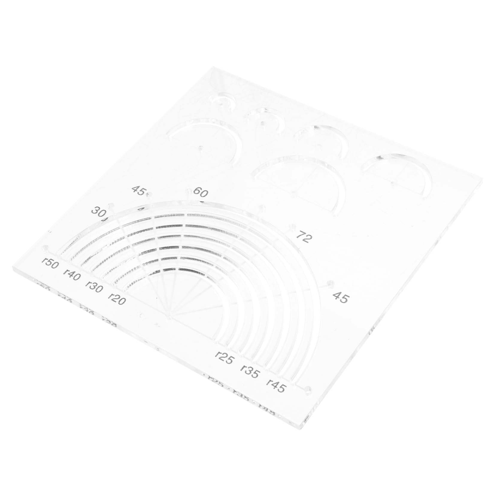SEWACC 4stücke Quilting Ruler Acryl Halbkreis Patchwork Vorlage Transparente Schneiderlineale Für Kreative Nähprojekte Für Und Anfänger Fünf-petal Design Stabil Und Praktisch
