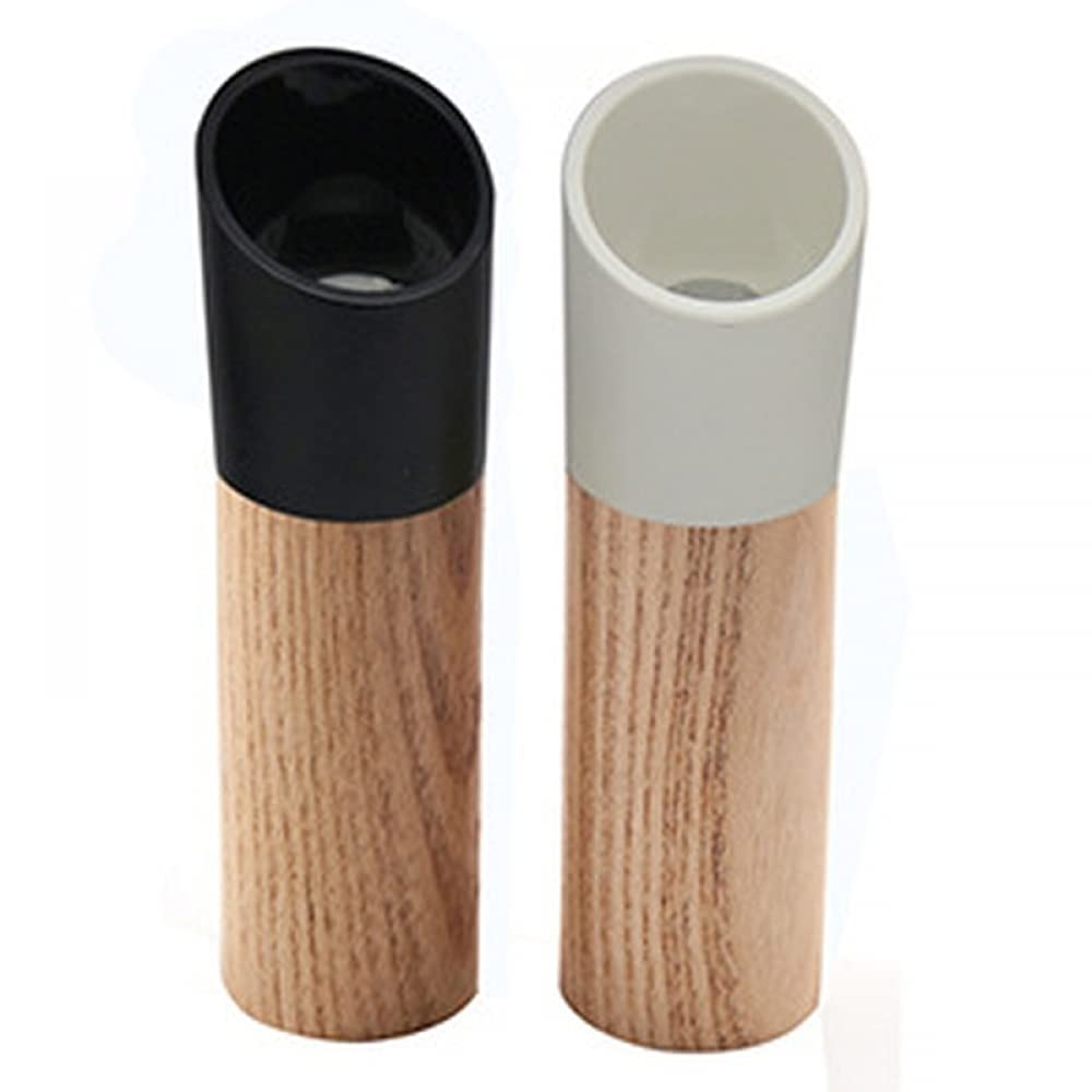 Moulin à poivre en bois de chêne naturel et céramique réglable RUI (Pack de 2)