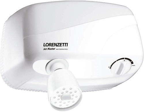 Ducha Jet Turbo Multitemperaturas 127V 5500W, Lorenzetti, 7540400, Branco, Pequeno