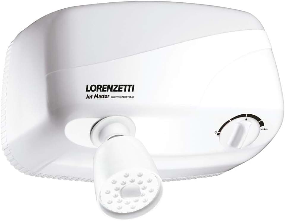 Ducha Jet Turbo Multitemperaturas 127V 5500W, Lorenzetti, 7540400, Branco, Pequeno