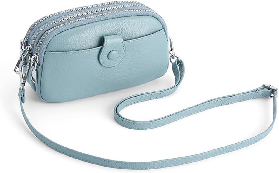 JONON Genuine Leather Crossbody Bags for Women Trendy, Leather Cell Phone Bag for Women, Fashion Small Shoulder Purse