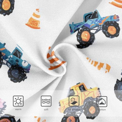 Wusikd Monster Trucks Traffic Girls' Underwear Cotton Girls Briefs Soft Toddler Underwear 2T3