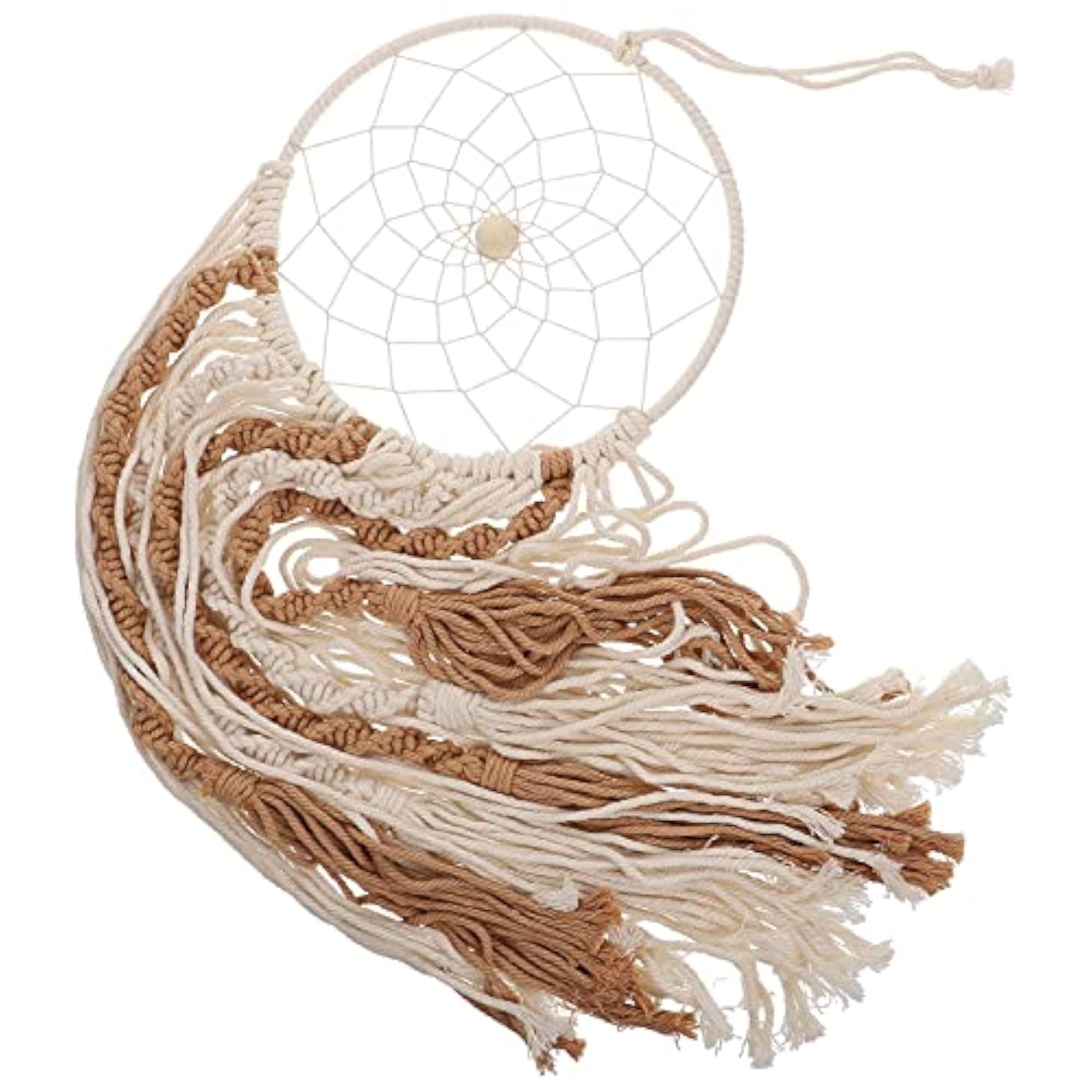 Woven Dream Catcher Wall Hanging, Handmade Decor