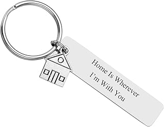 Personalized Master Free Engraving Custom Home Keychain First Home Keyring New House Gift Housewarming Gift