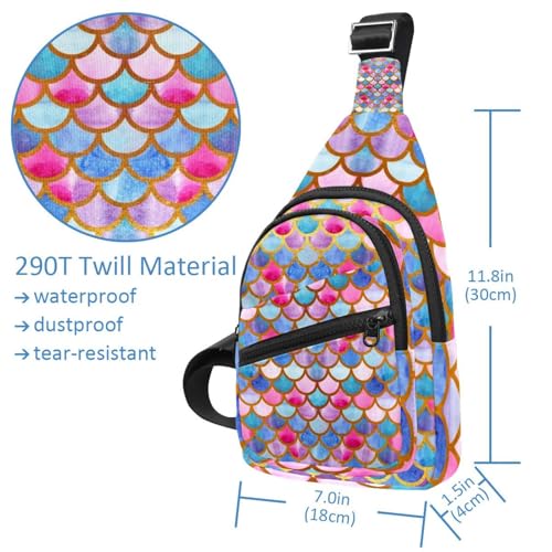Bolsa de pecho para mujer que repele el agua con mochila cruzada para senderismo cómodo 4