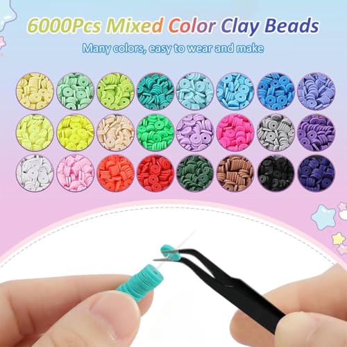Image of DARK MAGISTER Kids Bracelet Making Kit with Colorful Beads, Rubber Bands, Charms and Tools - DIY Jewelry Craft Box for Children (Beads Set with Smiley Cubes)