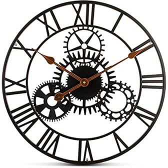 Large Wrought Iron Wall Clocks