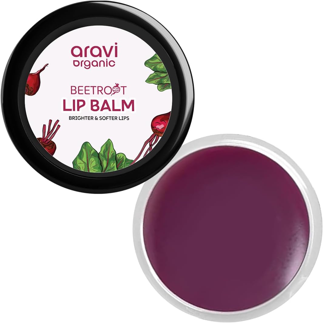 Beetroot Lip Balm With Beetroots, Shea Butter & Cocoa Butter - For Dry & Chapped Lips Lip - Protection & Nourishment - 8 Gm, Red