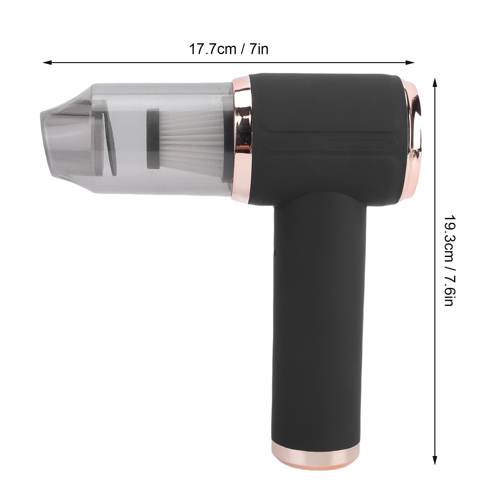 GOWENIC Aspirapolvere Portatile 4 in 1, Aspirapolvere e Spolverino Senza Fili 45000PA, Spolverino per Auto Ad Alta Potenza 200 W con Ugelli Multipli, per Animali Domestici in Ufficio