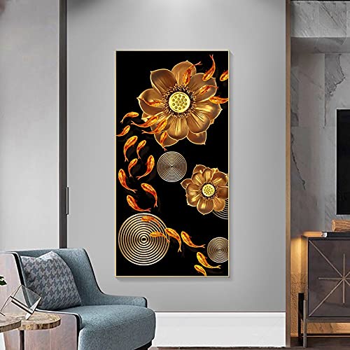 Diamond painting strass image lotus géant pour illuminer le salon avec un artisanat DIY