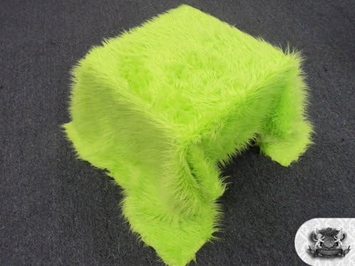 Faux/Fake Fur Mongolian Lime Fabric by The Yard