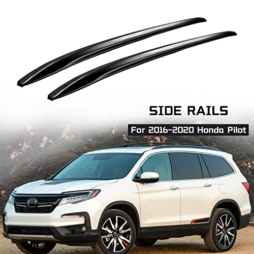 CAROOZE Roof Rack Rail Cross Bars Compatible with 2016-2022 Honda Pilot Black