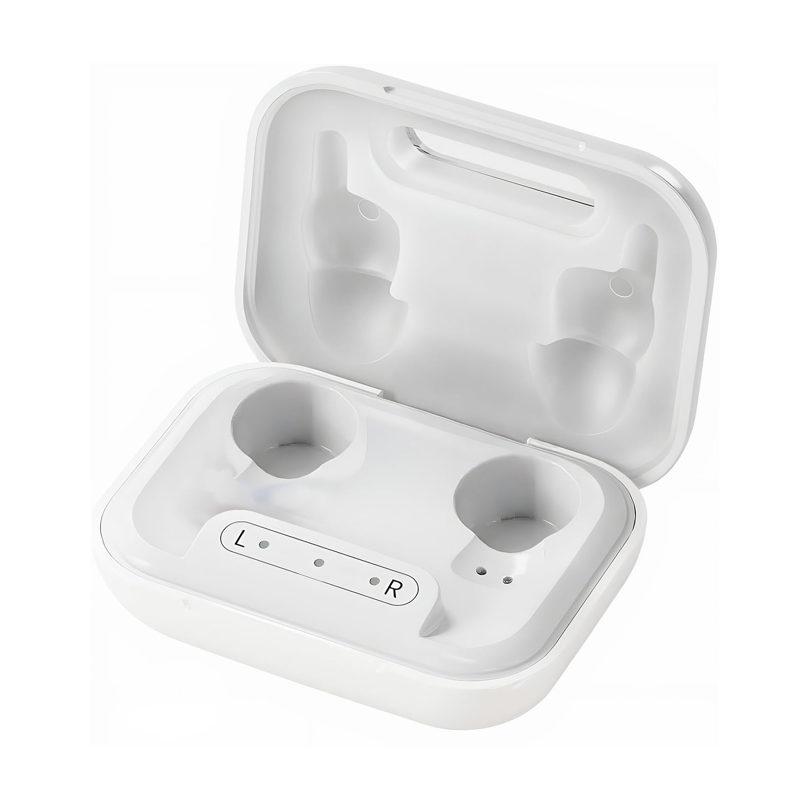 Genius Hearizon Hörverstärker Set 11-tlg, Sprachverstärker, für Senioren, fast unsichtbares In-Ear Design, einfache & intuitive Bedienung, 2 Modi, 5 Lautstärkestufen, bis zu 14 Std. Laufzeit, Ladeetui