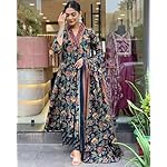 GoSriKi-Womens-Rayon-Blend-Anarkali-Printed-Kurta-with-Palazzo-Dupatta
