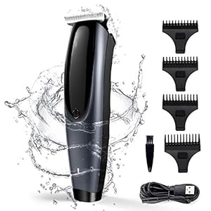 Haarschneidemaschine Profi Haarschneider Herren Haartrimmer Friseur Haarrasierer Set Präzisionstrimmer IPX6 Wasserdicht Bartschneider Barttrimmer mit 4 Längeneinstellungen für Herren Damen Kinder