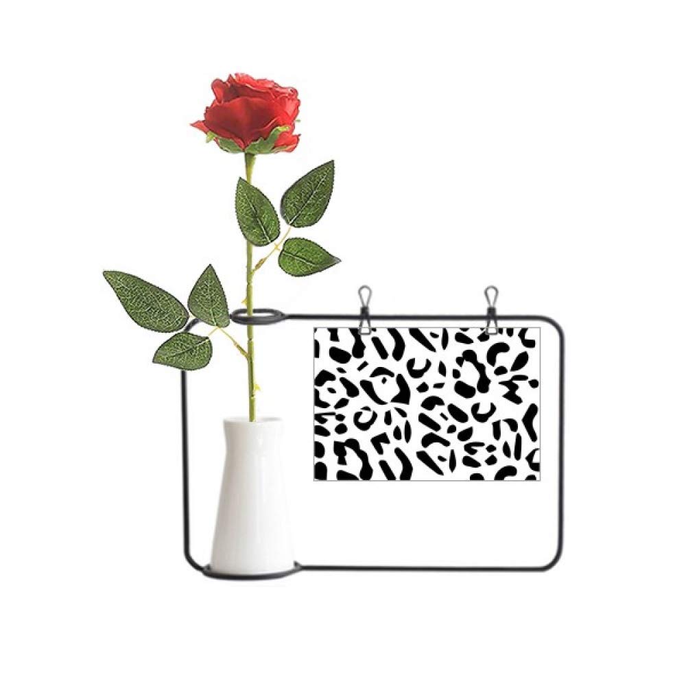 Fleurs artificielles suspendre motif léopard pour bouteille et feuillage artificiel de table