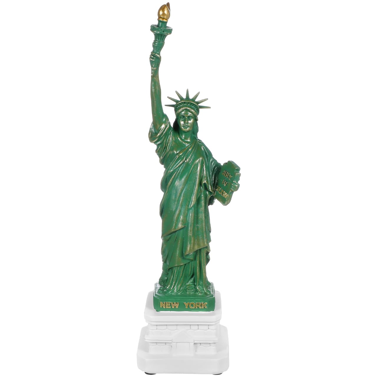 Lioobo Green Statue Of Liberty Sculpture New York City Liberty Island Collection Souvenirs Figurines Metal Model Decoration A