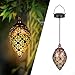 Produktbild Solarlaterne für außen, Gorvitor LED Solar Laterne Hängend, Deko Metall Solarlampe Garten Laterne für Aussen Garten Balkon Patio Weihnachten