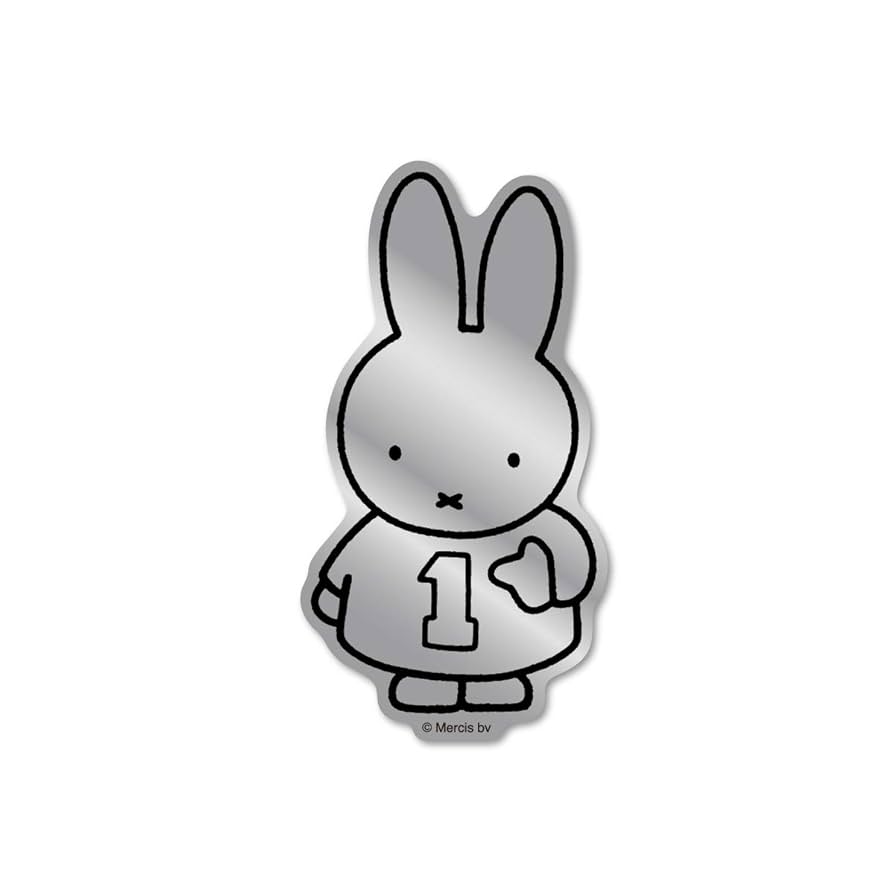 Amazon | miffy ミッフィー 1 シルバー 鏡面タイプ キャラクター