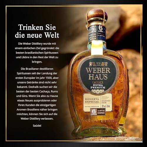 Cachaça Extra Premium Weber Haus 750 Ml
