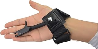 AMEYXGS Compound Bow Release Wrist Release Aid Adjustable Wrist Strap Foldback Design Archery Release Aid Quick Release Hunting Shooting Accessory
