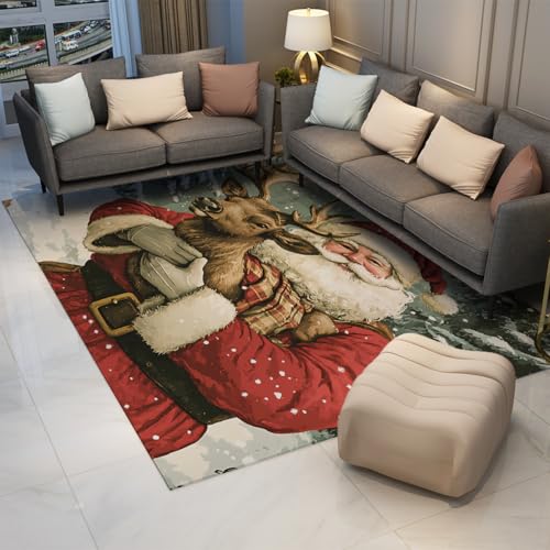 Tapis Noël antidérapant et lavable en machine pour la maison - 3