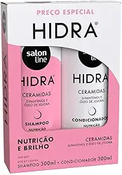 Salon Line, Kit Shampoo e Condicionador, Hidra Nutrição e Brilho, Vegano - Todos os Tipos de Cabelos, 300 ml cada